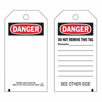 Étiquettes de sécurité auto-plastifiantes, Polyester, 3" la x 5-3/4" h, Anglais  SX345 | TENAQUIP