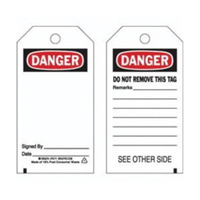 Étiquettes de prévention des accidents, Polyester, 3" la x 5-3/4" h, Anglais  SX828 | TENAQUIP