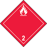 Flammable Gases TDG Shipping Labels, Paper  SAX129 | TENAQUIP