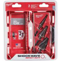 Shockwave™ Impact Duty™ Step Drill Bit Set, 3 Pieces, Titanium  TCR724 | TENAQUIP