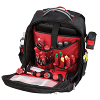 Low-Profile Backpack, 10" L x 12" W, Black, Ballistic  TEQ712 | TENAQUIP