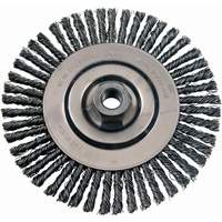 Wire Wheel Brushes, 4-7/8" Dia., 0.02" Fill, 5/8"-11 Arbor, Stainless Steel  TT272 | TENAQUIP