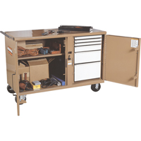 StorageMaster<sup>®</sup> Heavy-Duty Rolling Work Bench, 54-1/4" W x 37-3/8" H x 26" D, 2600-2700 lbs. Capacity  TTW263 | TENAQUIP