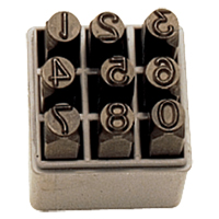 Number Hand Stamp Set, 9 Pieces  TYP564 | TENAQUIP