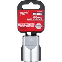 Metric Socket with Four Flat™ Sides, 26 mm, 1/2" Drive, 6 Points  UAU697 | TENAQUIP