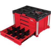 PackOut™ 4-Drawer Tool Box, 22-1/5" W x 14-3/10" H, Red  UAW031 | TENAQUIP