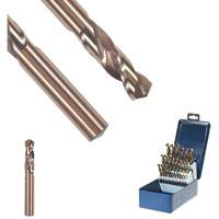 SST+ Wire Gauge Sized Drill Bit, 19/64", High Speed Steel, 1-5/16" Flute, 135° Point  UE153 | TENAQUIP