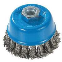 Knot-Twisted Wire Cup Brush, 3" Dia. x M10x1.25 Arbor  UE891 | TENAQUIP