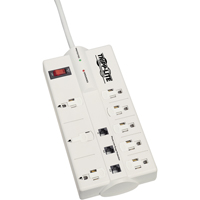 Protect-It Surge Suppressors, 8 Outlets, 2160, 1800 W, 8' Cord  XB263 | TENAQUIP