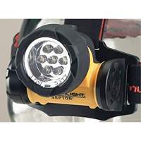 Septor<sup>®</sup> Headlamp Flashlight, LED, 120 Lumens, 3.5 Hrs. Run Time, AAA Batteries  XC389 | TENAQUIP