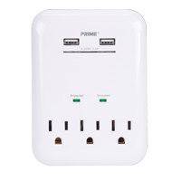Prime<sup>®</sup> USB Charger with Surge Protector  XG782 | TENAQUIP