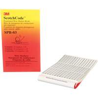 ScotchCode™ Pre-Printed Wire Marker Book  XH305 | TENAQUIP