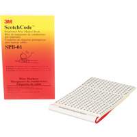 ScotchCode™ Pre-Printed Wire Marker Book  XH306 | TENAQUIP