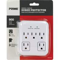 Surge Protector, 5 Outlets, 900 J, 1875 W  XJ249 | TENAQUIP
